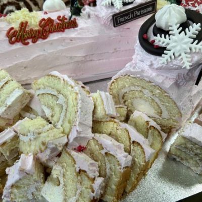 Buche de Noel – Raspberry & Lemon